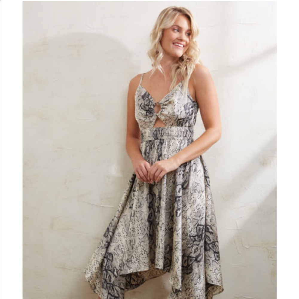 Moon River Snake Print Dress